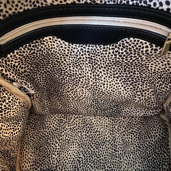 Nordstrom colorblock blue black zipper backpack - Picture 6 of 9